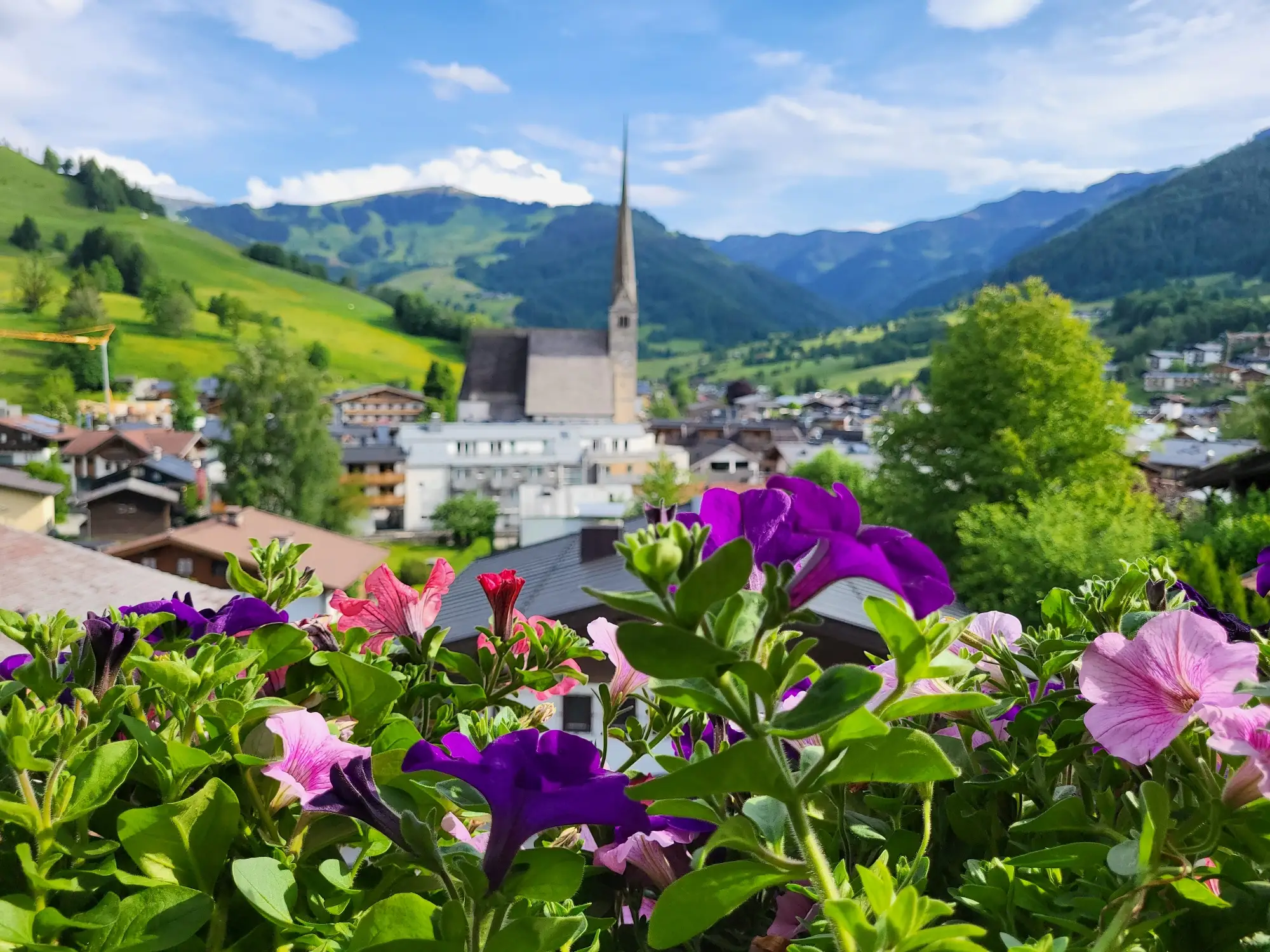 Blick vom Balkon